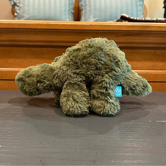 The Manhattan Toy Company Green Stegosaurus Dinosaur Plush Stuffed Animal Toy - Picture 3 of 13